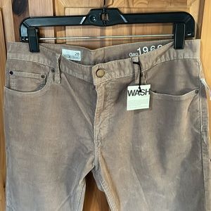 Gap tan corduroy pants size 28. New with tags.  Style is Sexy Boyfriend